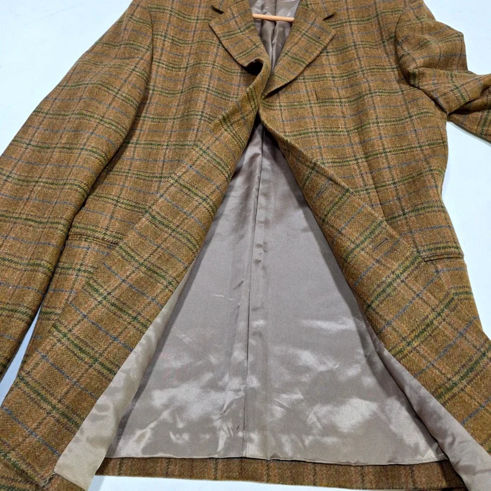 Burberry London Sport Coat Mens Custom Brown Plaid Amare Stoudemire NBA Owned